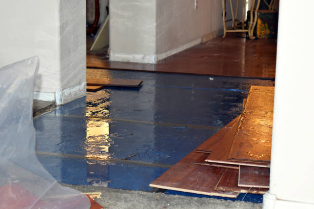 Professional Flood Damage Restoration technician working in Santa Clarita, CA